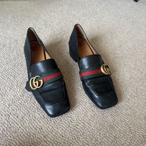 Gucci Leather Double G loafers